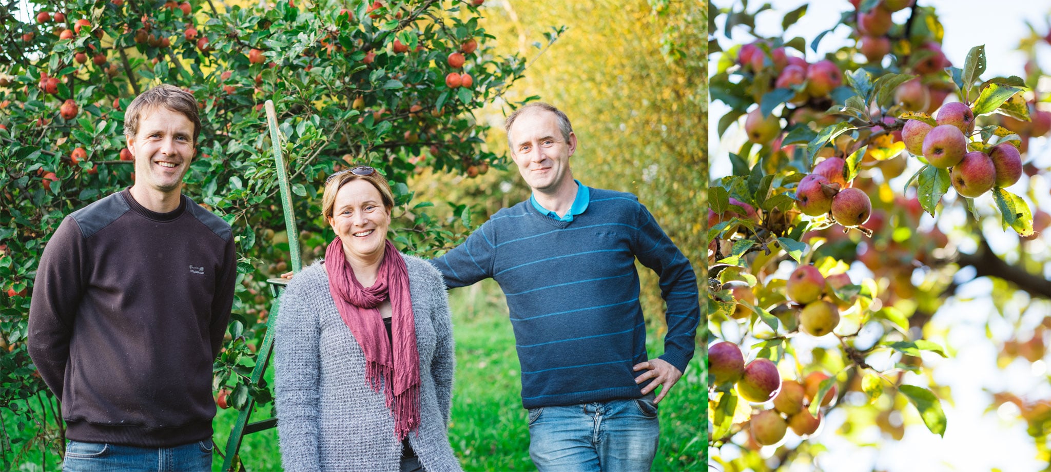 Famille Bosser dans les vergers