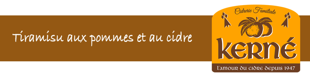 Recette Tiramisu aux pomme cidre